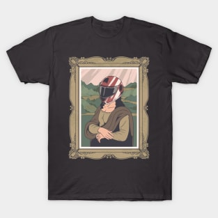 Mona Lisa in helmet T-Shirt